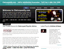 Tablet Screenshot of clairvoyantly.com